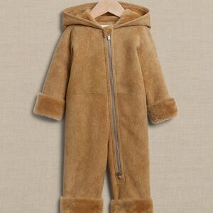 100% Genuine Leather Banana Republic One Piece Shearling 0-6 months